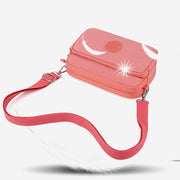 Functional Multi Pocket Crossbody Bag Women Lightweight Shoulder Bag Purse