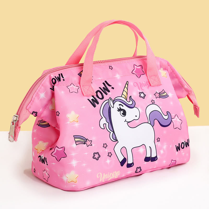 Cartoon Lunch Bag For Students Thickened Aluminum Foil Insulation Handbag