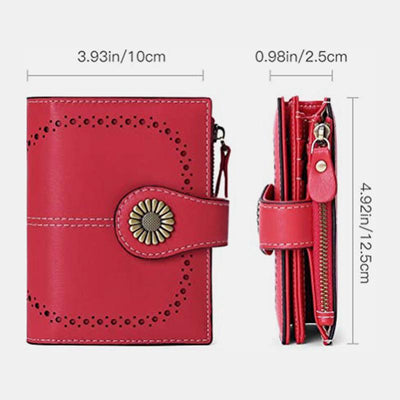 RFID Vintage Large Capacity Genuine Leather Wallet