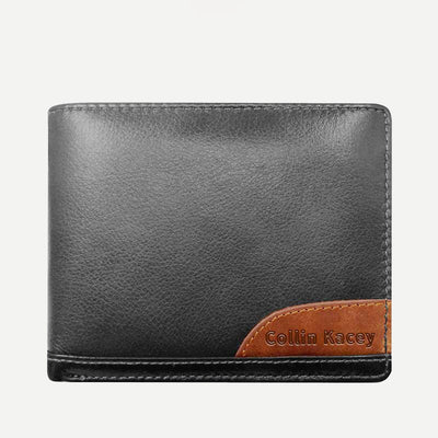 Mens Retro Bifold Short Roomy Leather Wallet Multi Style Optionals