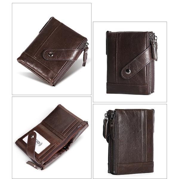 Limited Stock: Genuine Leather RFID Small Wallet