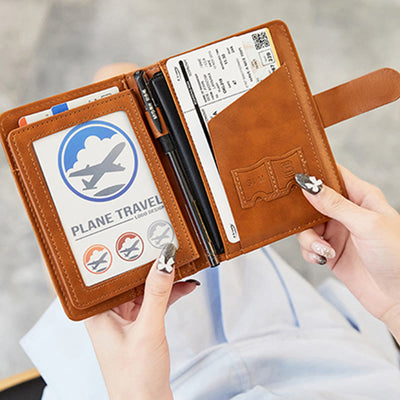 Passport Holder Multi-slot RFID Blocking Card Holder Travel Passport Cover