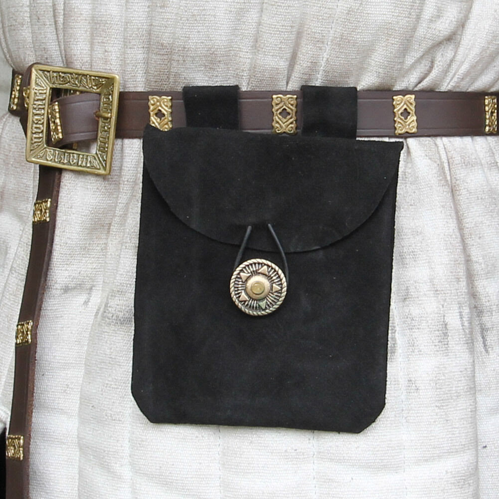 Medieval waist bag Viking Knight Leather storage belt bag