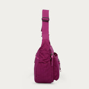 Multi-Pocket Handbag Purse for Women Waterproof Nylon Travel Crossbody Bag