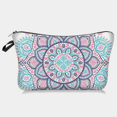 Storage Bag For Women Printing Flower Pattern Polyester Makeup Bag