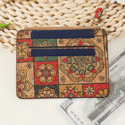 Vintage Bohemian Small Wallet Eco-Friendly Ultra Thin Card Bag