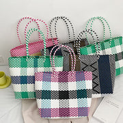 Large Woven Handbag Handmade Weaving Tote Bag for Beach Shopping