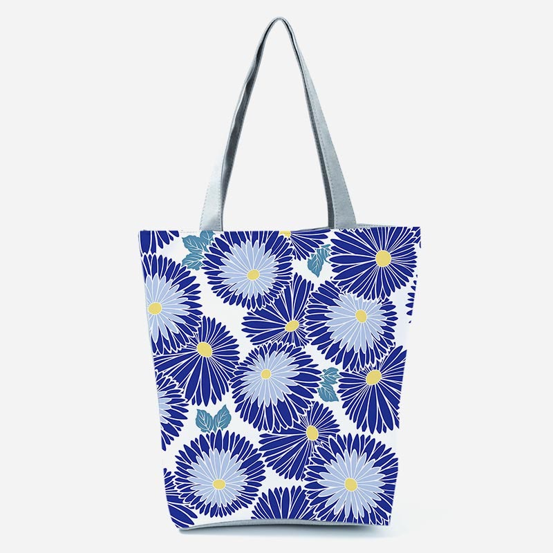 Tote Bag For Women Floral Print Large Capacity Shoulder Bag