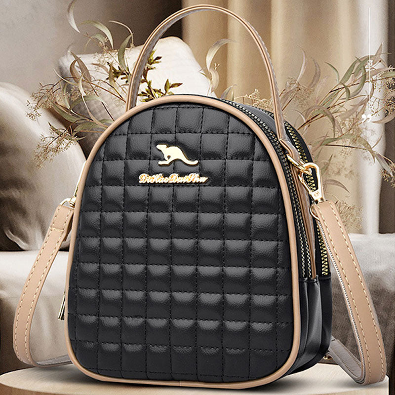 3 Layer Small Quilted Crossbody Bag Trendy Designer Mini Shoulder Bag