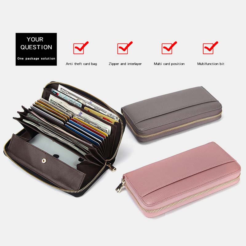 RFID Large Capacity Classic Card Holder Long Wallet