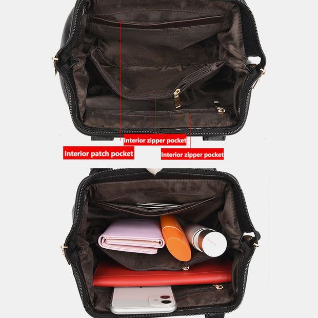 Large Capacity Multi-Pocket Anti-theft Elegant Tote Bag Handbag