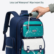 Backpack For Kids Spine Protection Breathable Large Rolling Schoolbag