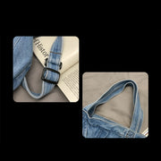 Denim Tote Bag For Women Large Capacity Crossbody Bag