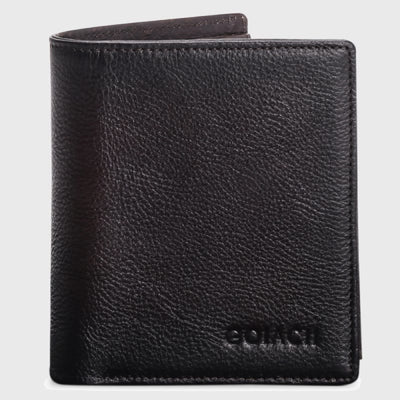 Men Vertical Wallet RFID Blocking Bifold Leather Gentle Purse