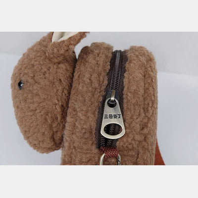 Cute Plush Bunny Crossbody Bag Fluffy Rabbit Shoulder Bag Handbags