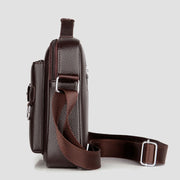 Retro Leather Satchel Messenger Bag for Men Traval Shoulder Bag