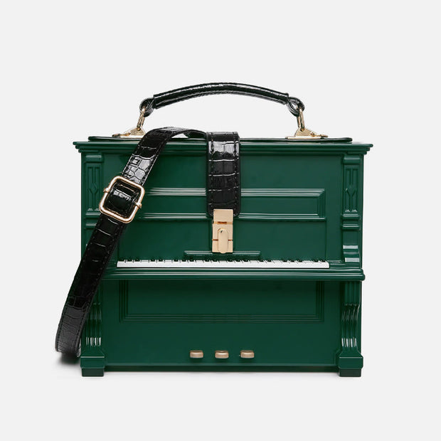 Creative Simulated Piano Handbag Women Buckle Closure Acrylic Crossbody Bag