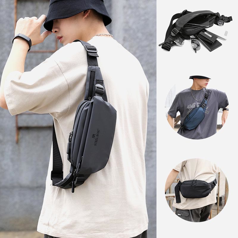 Waist Bag For Men Casual Outdoor Waterproof Crossbody Waist Bag