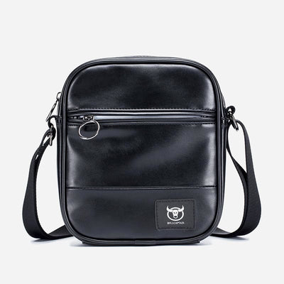 Crossbody Bag for Men Trendy Simple Waterproof PU Shoulder Bag