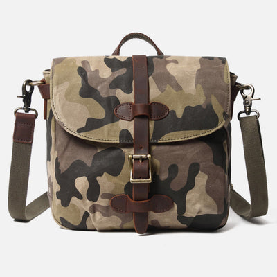 Camouflage Color Crossbody Bag Travel Canvas Messenger Purse For Men