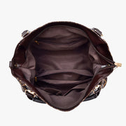 Leather Hobo Bag Large Capacity Tote Handbag Multifuntion Shoulder Purses