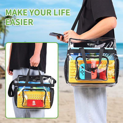 Large Capacity Waterproof Casual Transparent Handbag