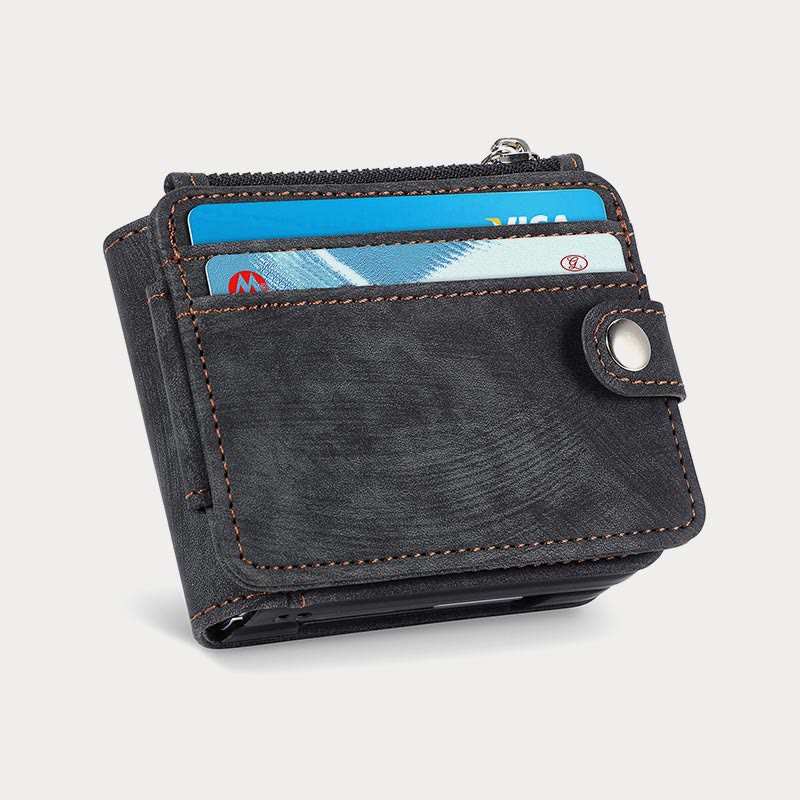 Phone Case For Z Flip5 2 In 1 Detachable Samll Wallet