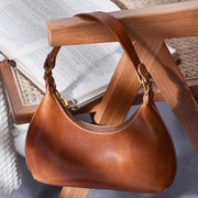 Handmade Shoulder Bag For Women Daily Outing Soft Casual Handbag