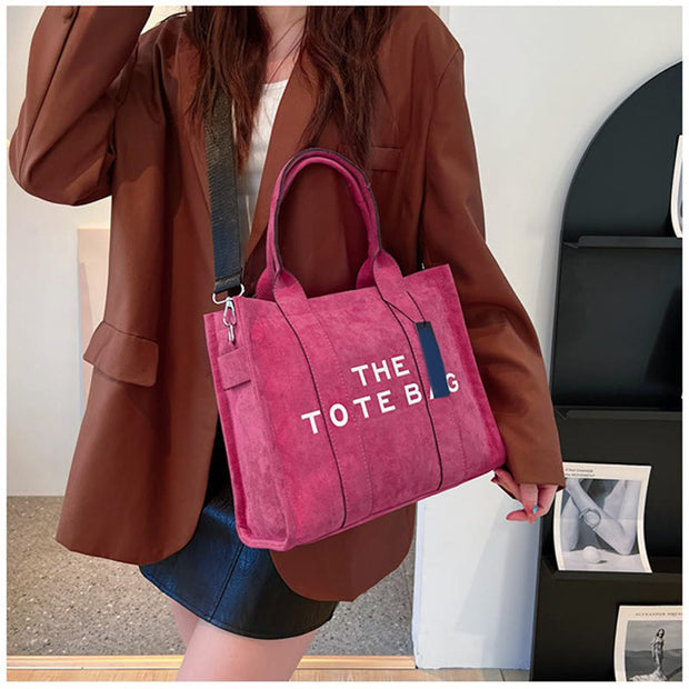 Tote For Women Large Capacity Wide Strap Canvas Bag
