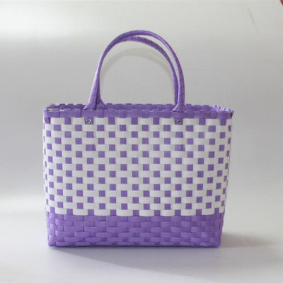 Large Capacity Weave Tote Bag Water&Tear-Resist Storage Handbags Beach Bag