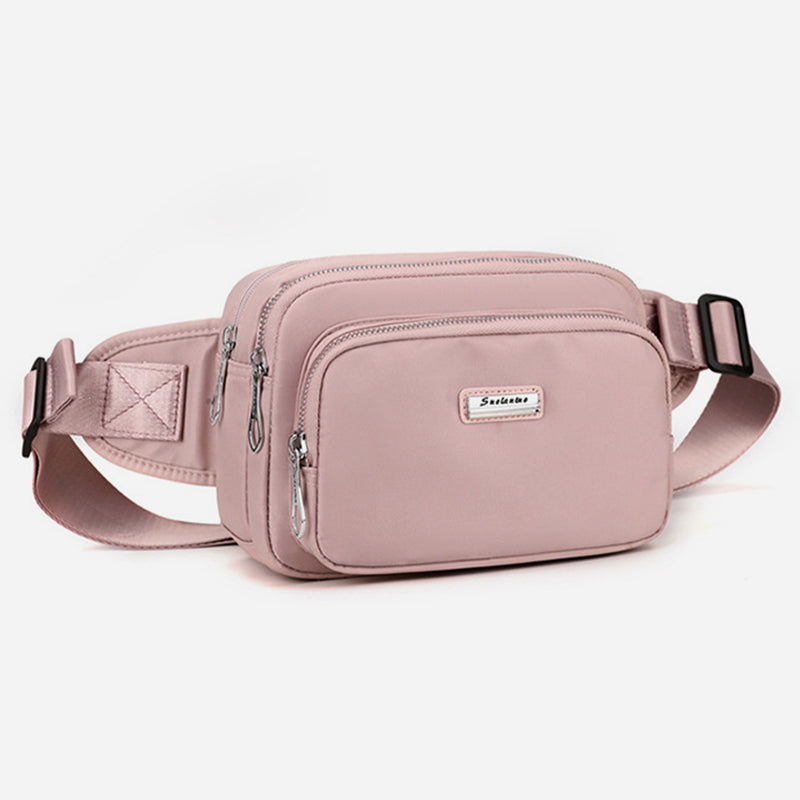 Minimalist Triple Compartment Waist Bag For Women Portable Crossbody Bag