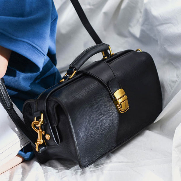 Top Handle Bag For Women Horizontal Vintage Daily Shopping Handbag