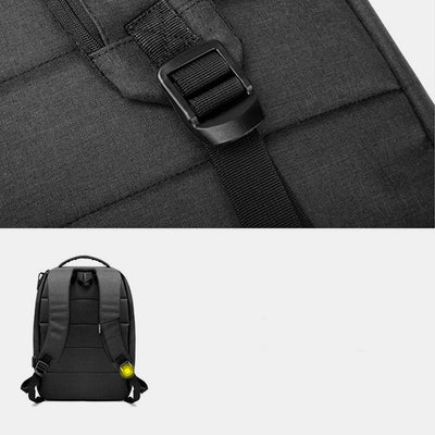 Waterproof USB Charging Multi-Pocket Backpack