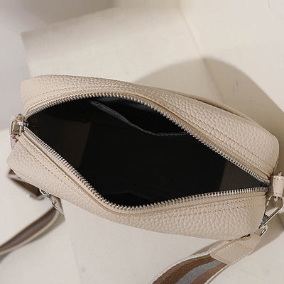 Wide Detachable Strap Shoulder For Women Faux Leather Crossbody Bag