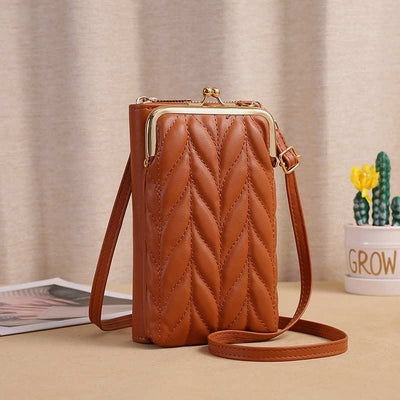 Leather Phone Bag For Women Large Capacity Crossbody Coin Wallet