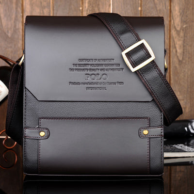 Small Messenger Bag for Men Travel Work Casual Leather Crossbody Satchel