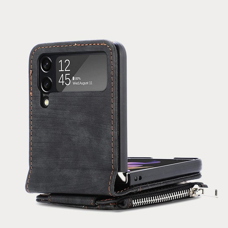 Phone Case For Z Flip5 2 In 1 Detachable Samll Wallet