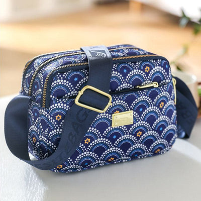 Creative Printing Purse Women Waterproof Nylon Multiple Compartment Crossbody Bag