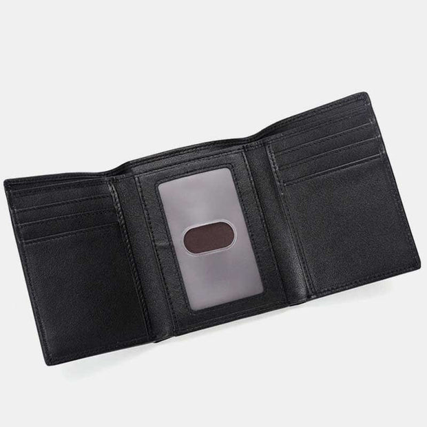 Genuine Leather Wallet for Men Slim Trifold Front Pocket Wallet
