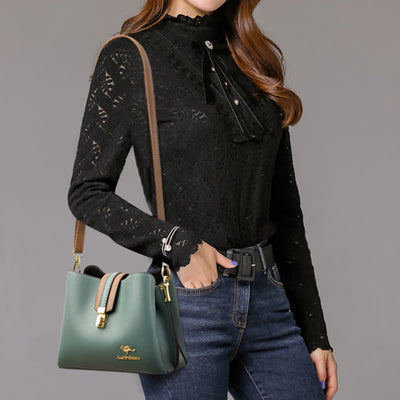 Crossbody Bag for Women Generous PU Leather Shoulder Bag