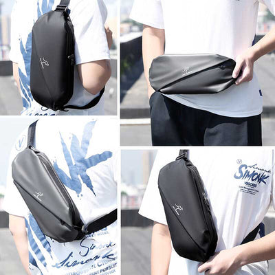 Casual Multifunctional Waterproof Large Capacity Sling Bag