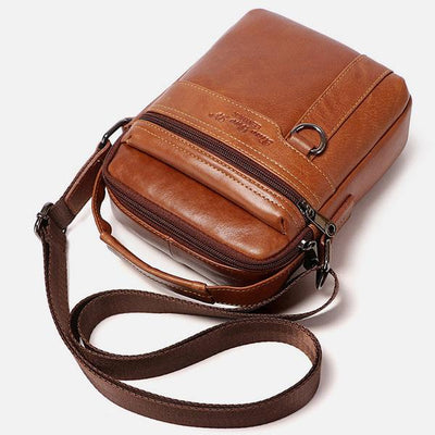 Large Capacity Retro Genuine Leather Crossbody Bag