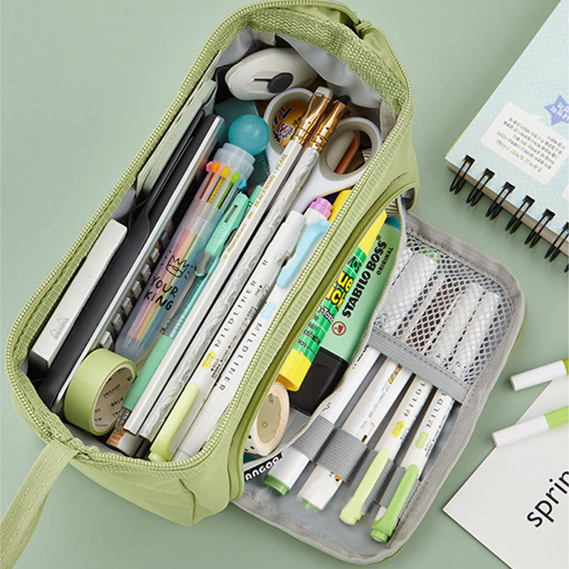 Pencil Case For Study Double Layer Multifunctional Large Capacity Pencil Bag