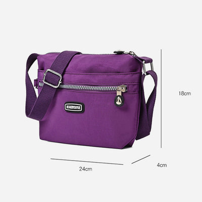 Slim Crossbody Bag For Women Minimalist Waterproof Nylon Shoulder Bag