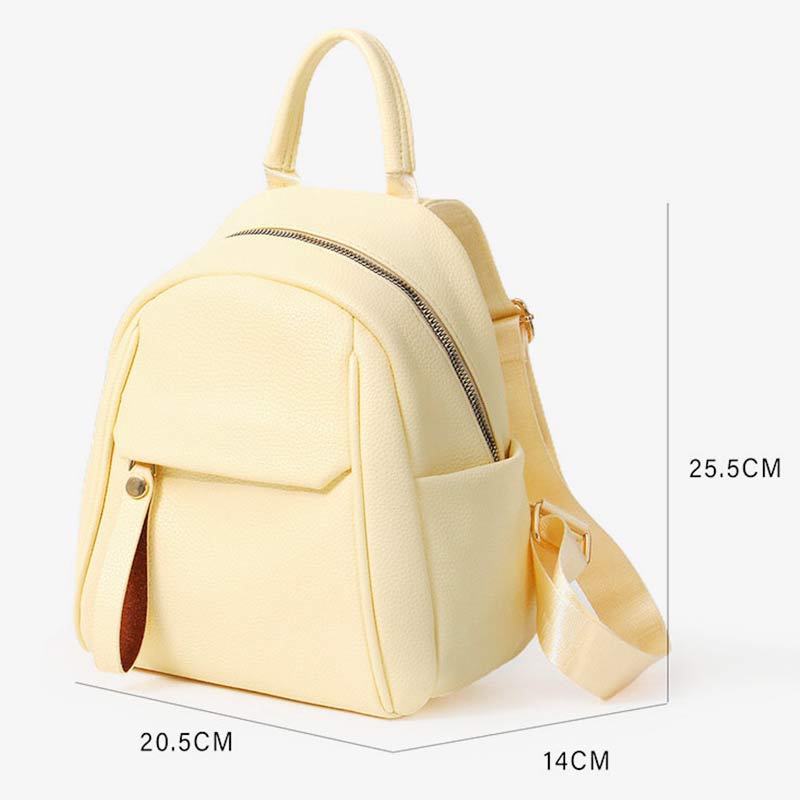 Women Mini Backpack Small Travel Casual PU Leather Daypack Purses