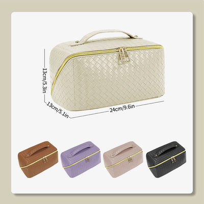 Cosmetic Bag For Women Travel Waterproof PU Leather Makeup Bag