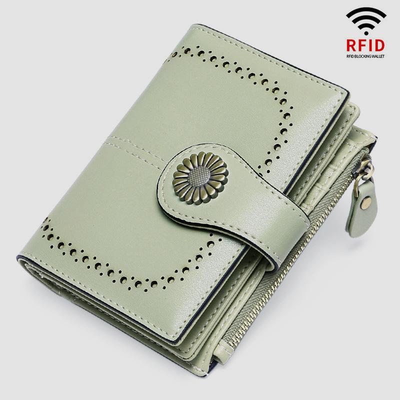 RFID Vintage Large Capacity Genuine Leather Wallet