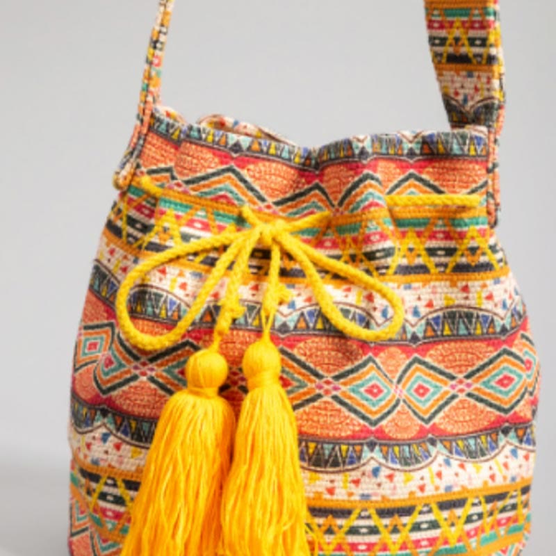 Crossbody Bag for Women Bohemian Canvas Casual Shopping Shoulder Bag