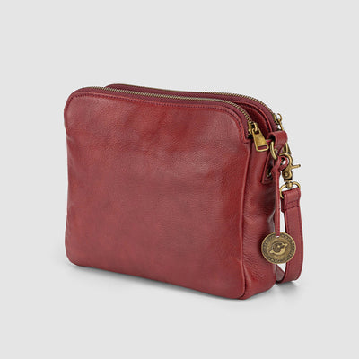 Multi-Pocket Soft PU Clutch Bag Vintage Cross Body Shoulder Bag