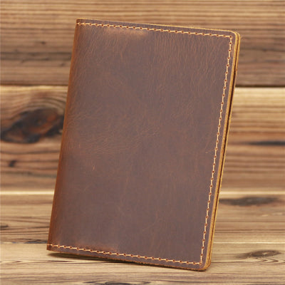 Ultra Thin Passport Holder For Suitcase Genuine Leather Case